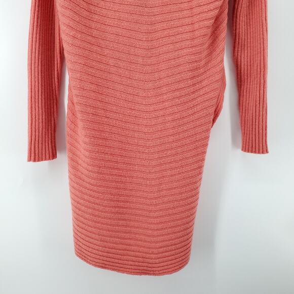 Payton Women Soft Wool Cocoon Ribbed Open Waterfall Front Cardigan Rounded Hem|S - Picture 8 of 8